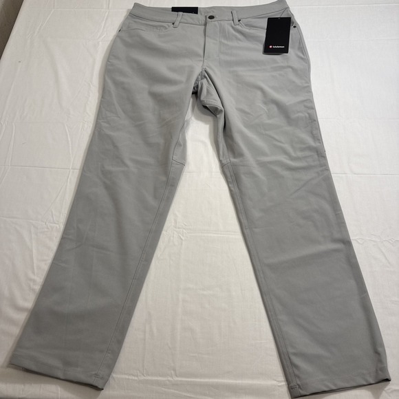 Lululemon ABC Pant Classic 30"L  SILO GRAY MENS Size 34/ 30 LM5ADDS NWT - Picture 1 of 10